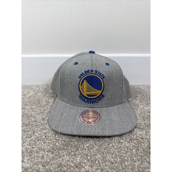 Golden‎ State Warriors Snapback Hat Cap Basketball Mitchell & Ness Adjustable - Picture 1 of 11